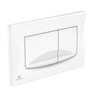 Placca di comando bianca per azionamento risciacquo Ideal Standard Solea M2