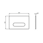 Placca di comando bianca per azionamento risciacquo Ideal Standard Oleas M4