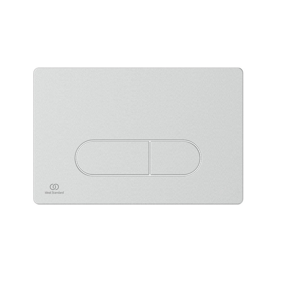 Placca di comando bianca per azionamento risciacquo Ideal Standard Oleas M1