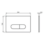 Placca di comando bianca per azionamento risciacquo Ideal Standard Oleas M1 Smarthflush