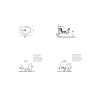 Sanitari sospesi senza brida Catalano Italy wc new flush, bidet e sedile soft close