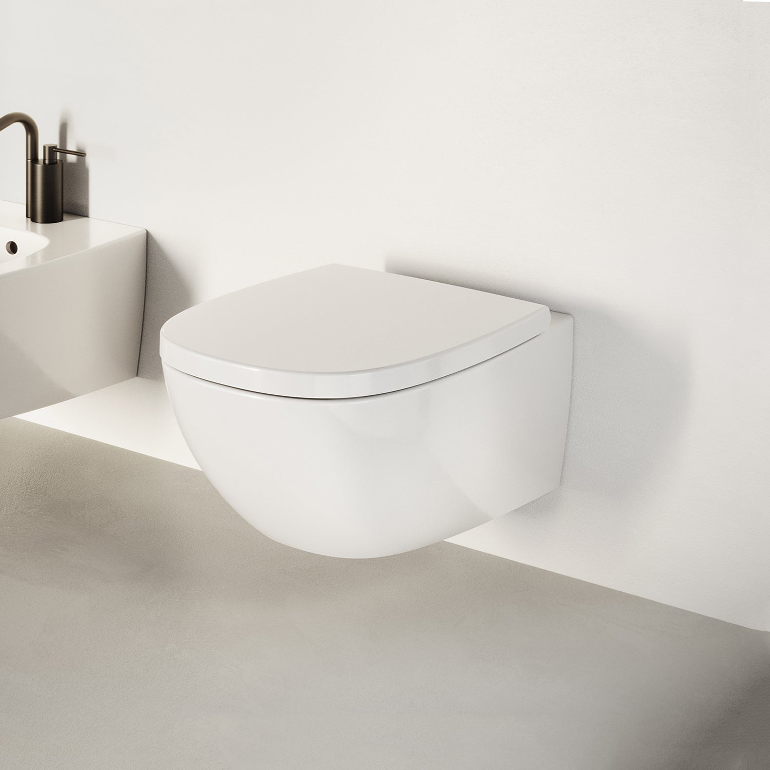 WC sospeso Ceramica Catalano Alvea 53 con sedile Soft-Close