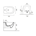 Sanitari Sospesi Ceramica Catalano serie Alvea 53x36 WC Silentech