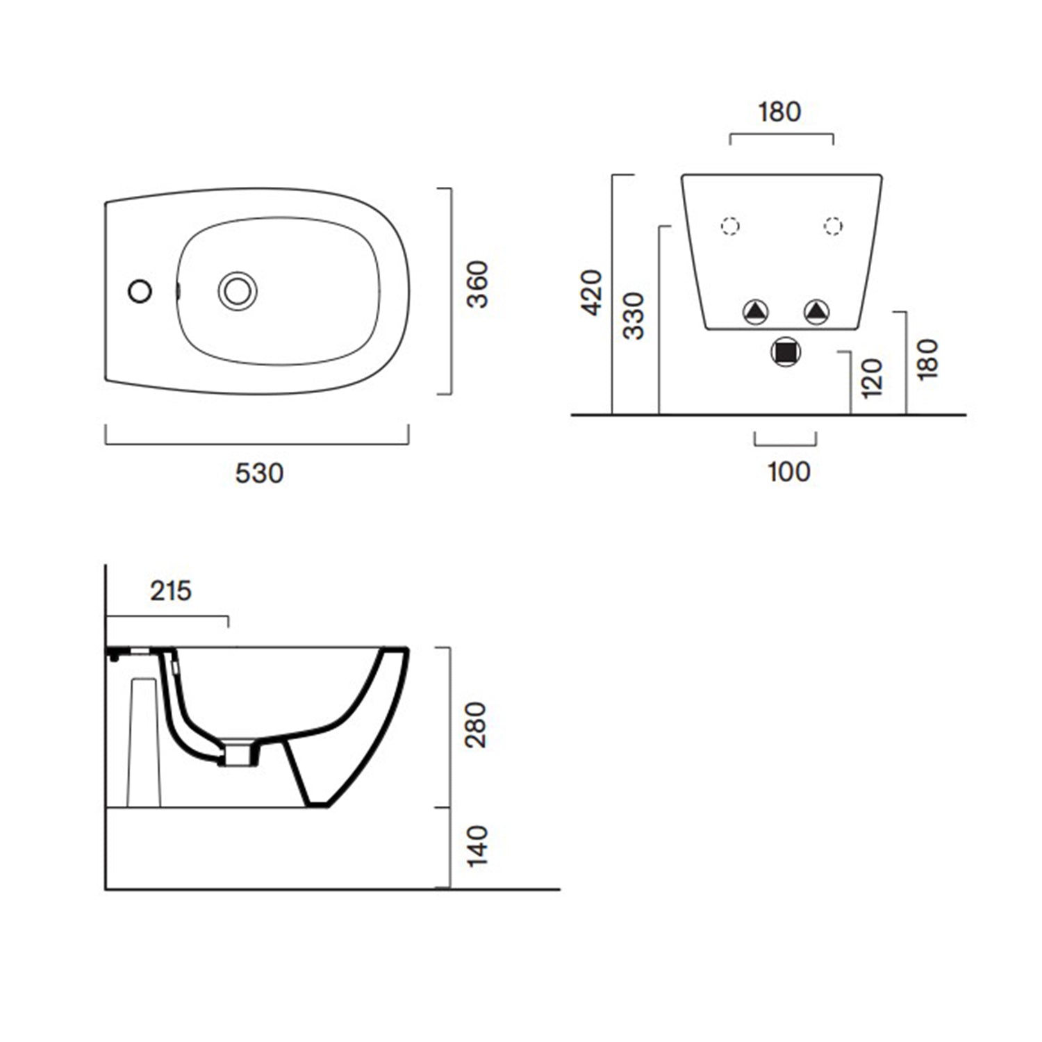 Sanitari Sospesi Ceramica Catalano serie Alvea 53x36 WC Silentech