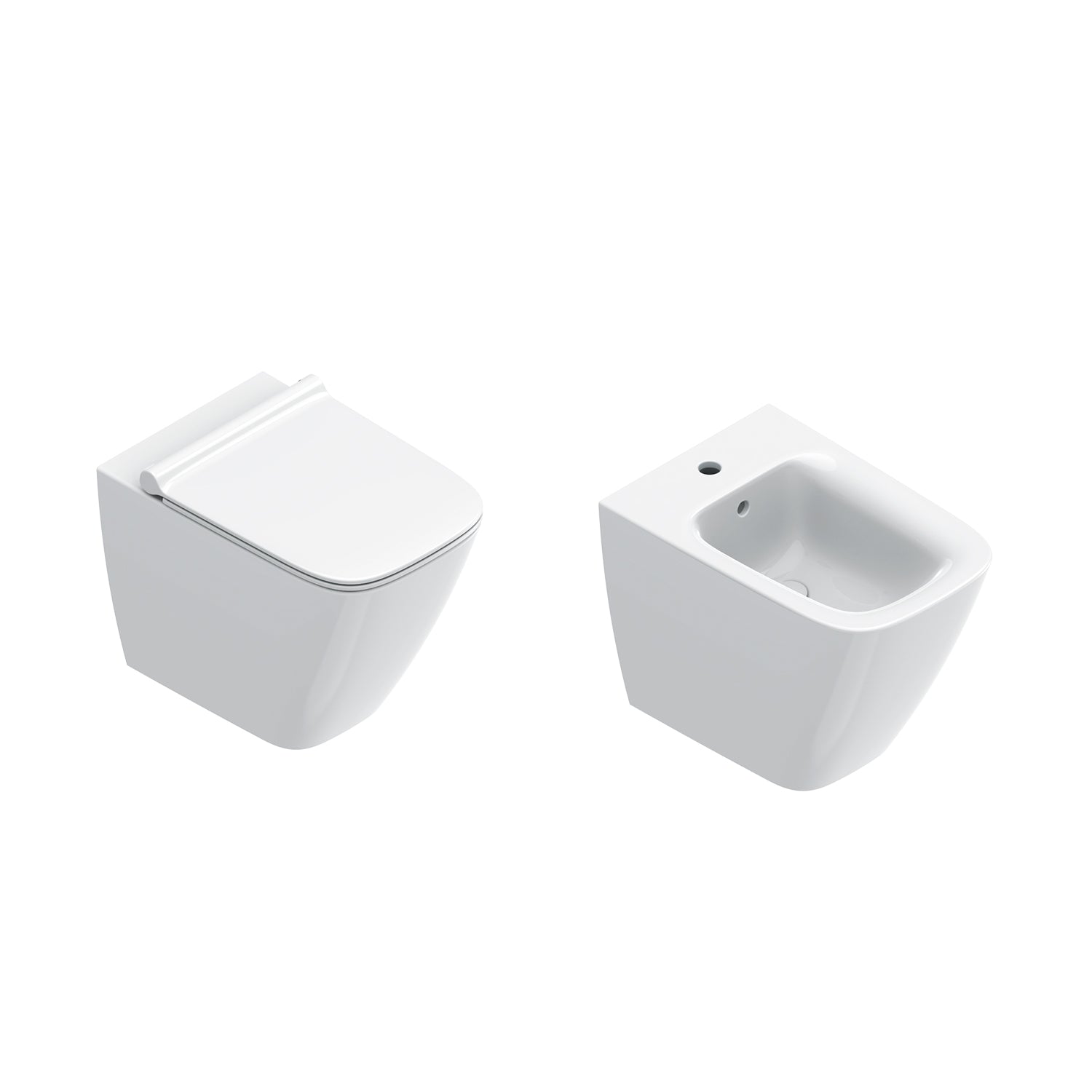 Sanitari Sospesi Ceramica Catalano serie Green 55x37 WC Silentech