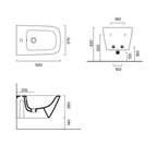 Sanitari Sospesi Ceramica Catalano serie Green 55x37 WC Silentech