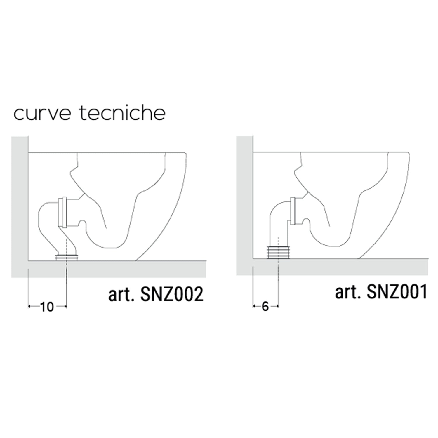 Sanitari filomuro senza brida con Copriwater Soft Close BathCore Aria â€“ Nero Opaco 52x37xH40