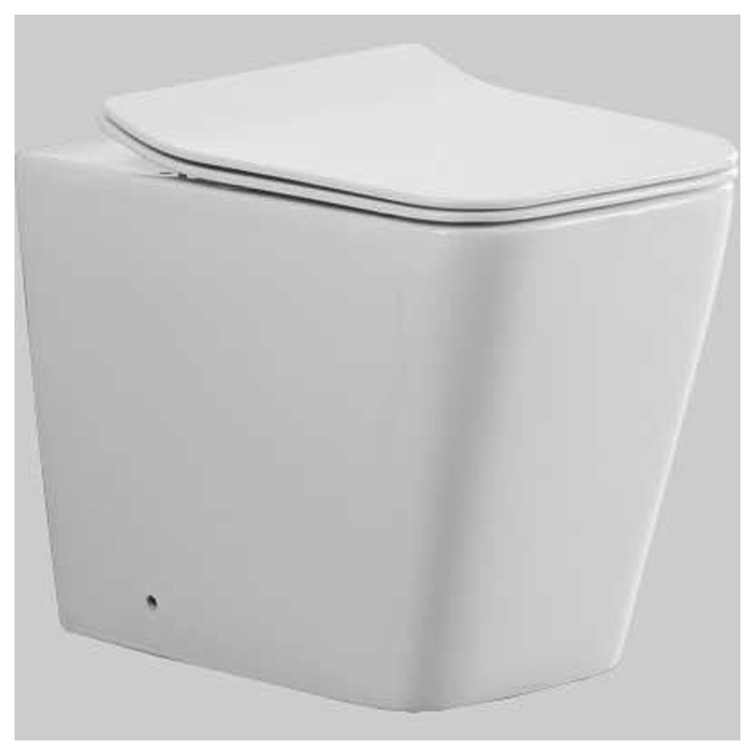 Sanitari filoparete con scarico universale e copriwater soft close modello Urban 56x36