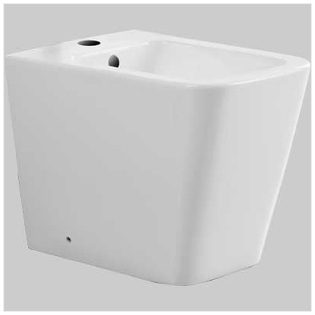 Sanitari filoparete con scarico universale e copriwater soft close modello Urban 56x36