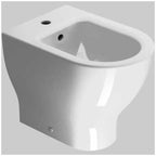 Sanitari filo parete senza brida con copriwater softclose modello Vela 52x35xH42 cm - Bianco