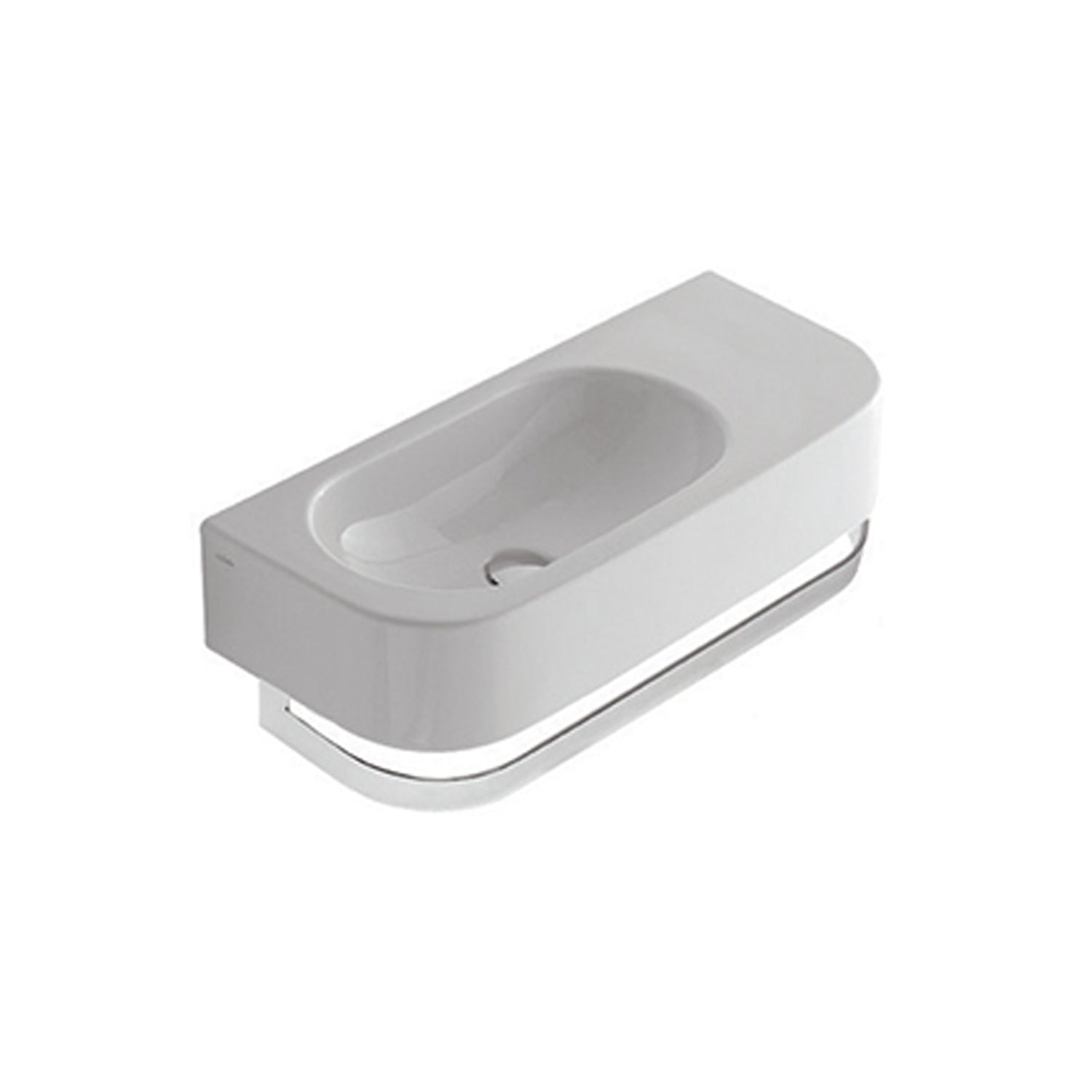 Portasciugamani cromato per  Lavabo Forty3 55x27 SCT55.BI Ceramica Globo