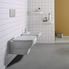 Sanitari sospesi senza brida Globo serie Daily 53x37xH33 cm con copriwater incluso - Bianco Lucido