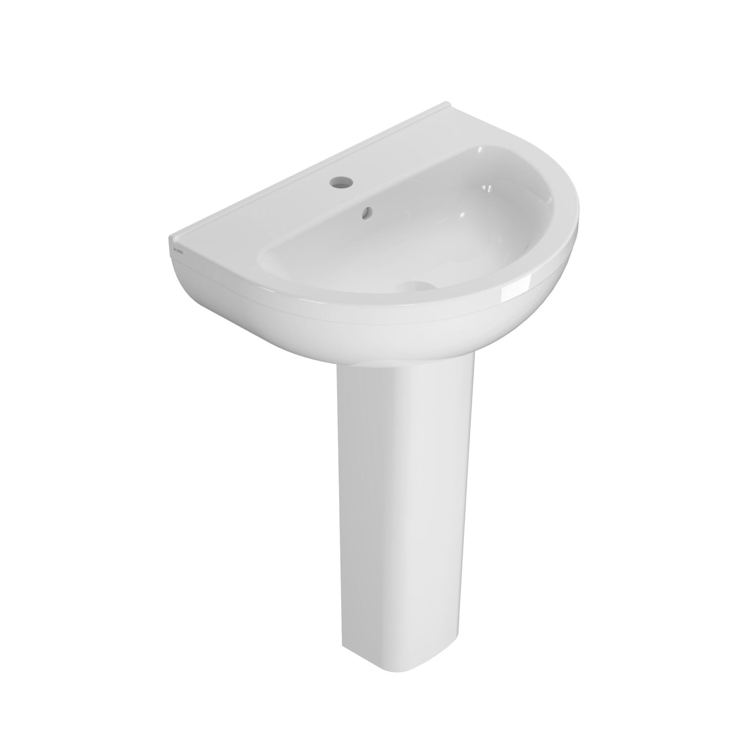 Colonna per lavabo a terra modello Grace di Globo 16x18x68 cm - Bianco lucido
