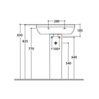 Colonna per lavabo a terra modello Grace di Globo 16x18x68 cm - Bianco lucido