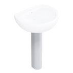 Colonna per lavabo Orchidea in ceramica H. 82 cm Bianca