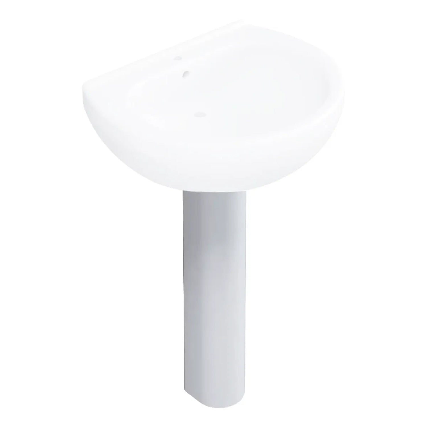 Colonna per lavabo Orchidea in ceramica H. 82 cm Bianca