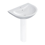 Lavabo 60 cm da appoggio serie Orchidea in ceramica Bianca