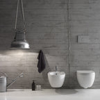 Sanitari sospesi Globo wc+sedile+bidet modello 4all cm 48x37 completi di fissaggi. Ceramica bianca