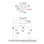 Lavabo cm 30x20x14h. Installazione da appoggio o sospesa. Completo di fissaggi.  In ceramica biancaÂ 