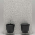 Sanitari sospesi moderni Domus Falerii Mascalzone profonditÃ  cm 35x48 color Pirate Black