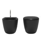 Sanitari sospesi moderni Domus Falerii Mascalzone profonditÃ  cm 35x48 color Pirate Black