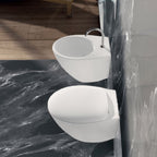 Sanitari sospesi moderni Domus Falerii Mascalzone profonditÃ  cm 35x48 BIANCO OPACO