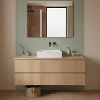 Lavandino in ceramica bianca squadrato. Marca Althea modello Jazz cm 50x50 con forto troppopieno e rubinetto