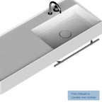 Porta asciugamano accessorio per lavatrucco Domus Falerii cm 60 in acciaio