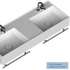 Porta asciugamano accessorio per lavatrucco Domus Falerii cm 49 in acciaio