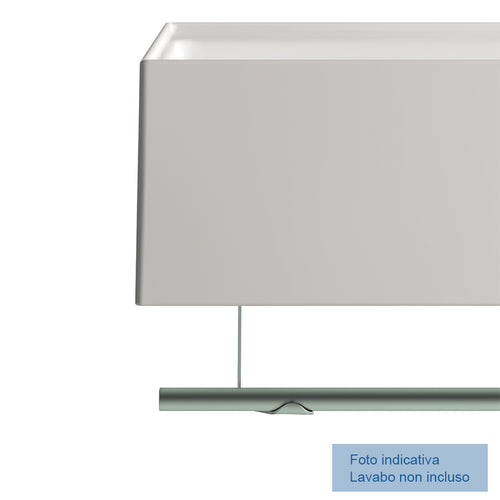 Porta asciugamano accessorio per lavatrucco Domus Falerii cm 49 in acciaio