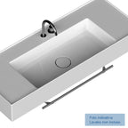 Porta asciugamano accessorio per lavatrucco Domus Falerii cm 80 in acciaio