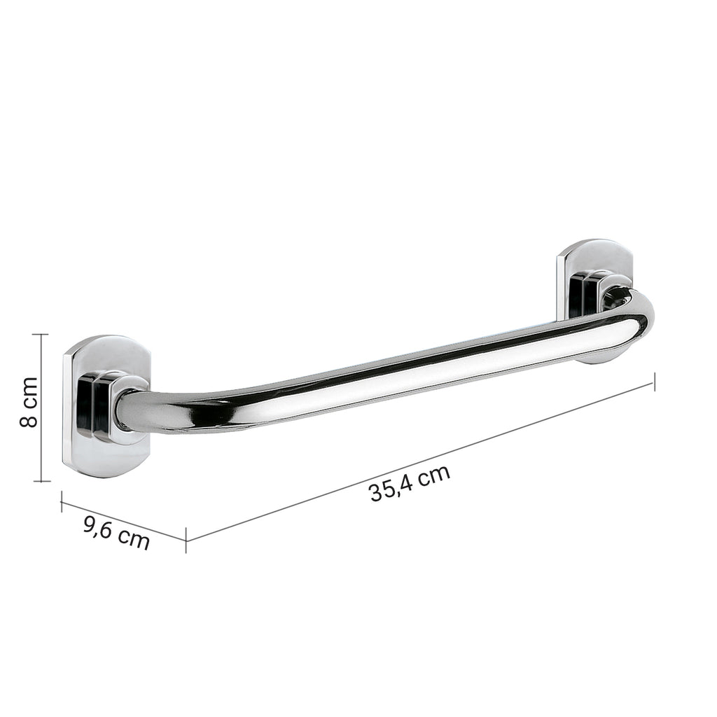 Maniglione lunghezza 35 cm Modello Edera Gedy in Acciaio Inox AISI 304 - Finitura Cromata
