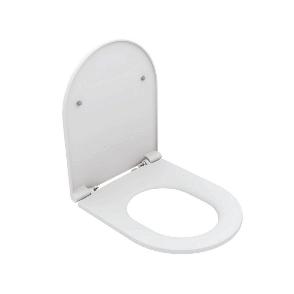 Copriwater Bathcore Soft Close per vaso sospeso serie Infinity color Bianco Opaco