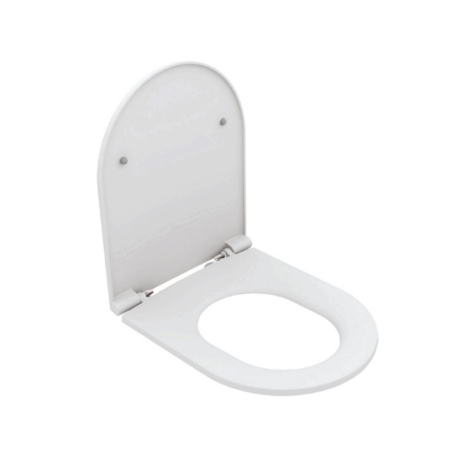 Copriwater Bathcore Soft Close per vaso sospeso serie Infinity color Bianco Opaco