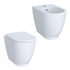 Sanitari filomuro con bidet