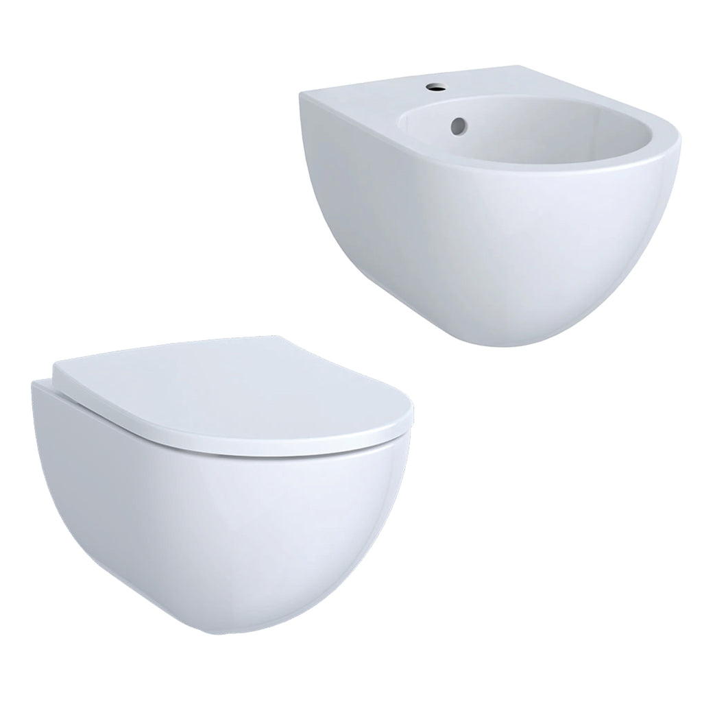 Sanitari sospesi con bidet