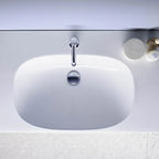 Lavabo sospeso-appoggio monoforo modello Acanto Geberit cm 90