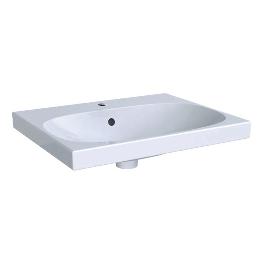 Lavabo sospeso-appoggio monoforo modello Acanto Geberit cm 60