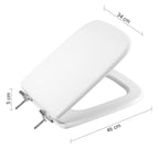 Sedile wc in MDF di Gedy modello Conca - Bianco