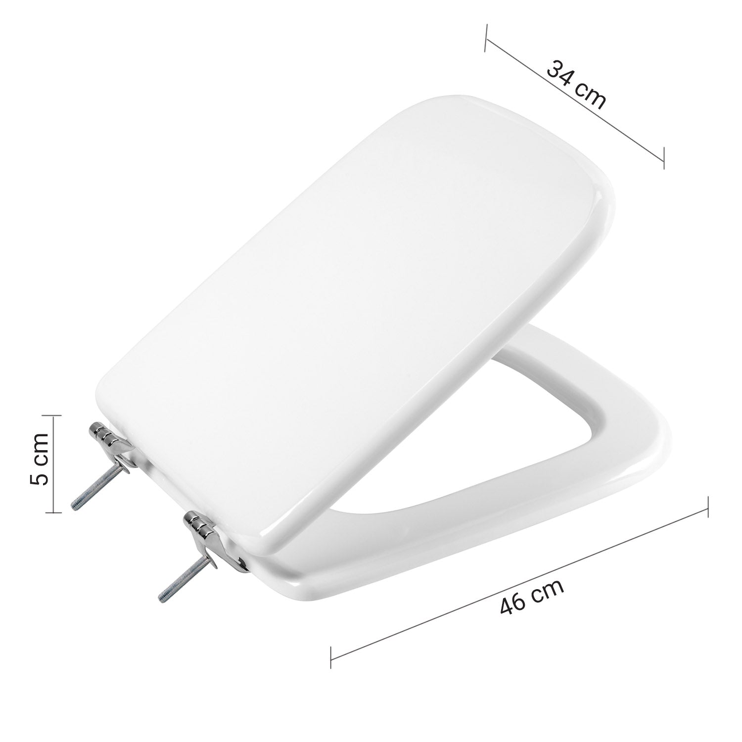 Sedile wc in MDF di Gedy modello Conca - Bianco