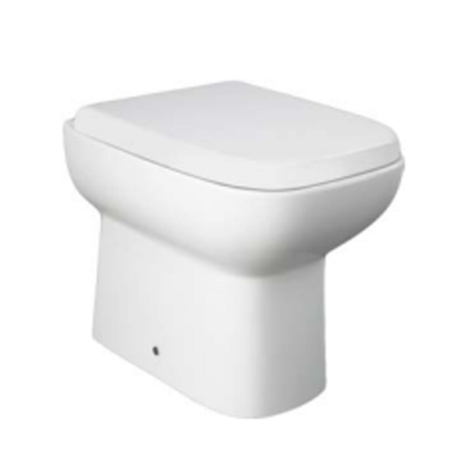 WC filomuro collezione Origin 50x36 cm scarico traslato con copriwater SoftClose - Bianco