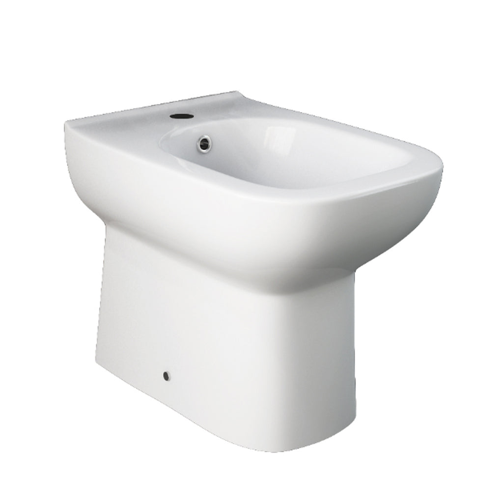 Coppia sanitari filomuro collezione Origin 50x36 cm scarico traslato con copriwater SoftClose