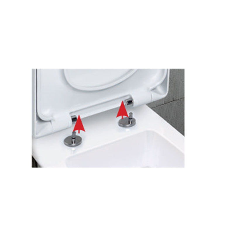 Coprivaso Originale in termoindurente Ceramica Azzurra Comoda chiusura soft close