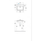 Lavabo Sospeso Stone 55.48 Ceramica Globo SSN11.BI