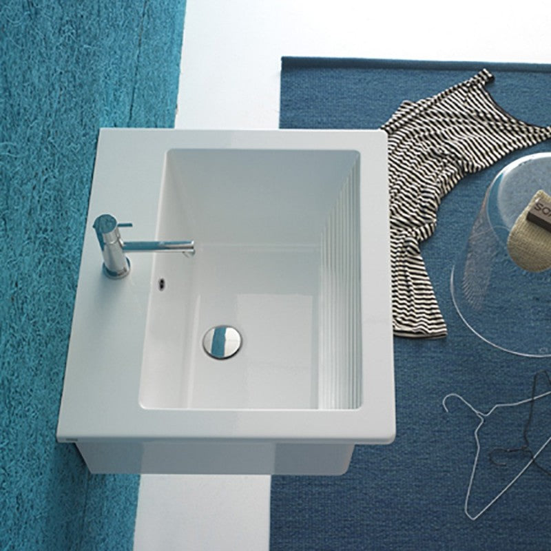 Lavabatoio Sospeso Ceramica Globo Forty3 60x50 FO063.BI