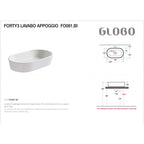 Lavabo da Appoggio Ceramica Globo Forty3 60X35 FO061.BI