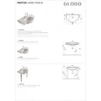 Lavabo sospeso 90x56 Ceramica Globo PAESTUM PA056.BI