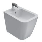 Sanitari Filo parete Ceramica Globo Stone 52 Multi scarico traslato con Sedile Soft Close