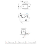 Sanitari Filo parete Ceramica Globo Stone 52 Multi scarico traslato con Sedile Soft Close