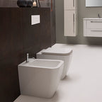 Sanitari Filo parete Ceramica Globo Stone 52 Multi scarico traslato con Sedile Soft Close